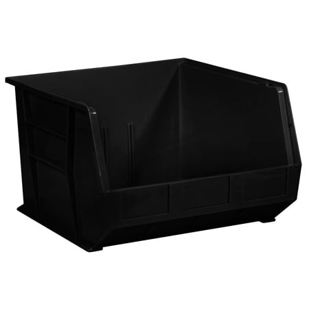 Bsc Preferred 18'' x 16-1/2'' x 11'' Black Plastic Stack & Hang Bin Boxes, 3PK BUY00013737